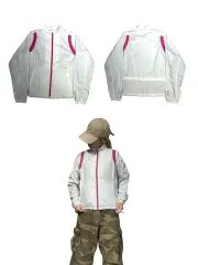 アディダス 白 ピンク ウィンドブレーカー ジャケット S