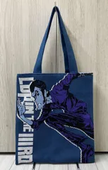 AMIMONO HORINOUCHI ルパン三世 ニット トートバッグ ブルー