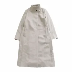 INDIVI インディヴィ 127-99008 名品スタンドカラーコート アウター アイボリー サイズM レディース 【中古】