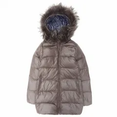 DUVETICA デュベティカ ダウン コート ジャケット ファー フード付き ナイロン アウター ブラウン 茶色 38 S レディース 【中古】