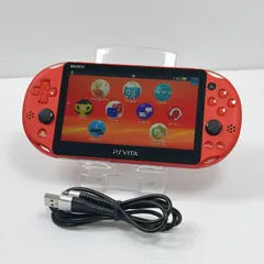 極美品 PSVITA PCH 2000 メタリックレッド PlayStation Vita FW3.67 遊べるセット 動作確認済み ソニー プレイステーション psvita