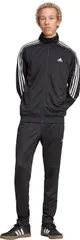 アディダス adidas スポーツウェア スリーストライプス ダブルニット トラックスーツ ジャージ上下セット セット ジム トレーニング 宅トレ ウォーキング ランニング  JSH81 IX1277 ブラック