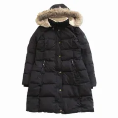 LAUREN RALPH LAUREN ローレンラルフローレン フェイクファー ダウンコート アウター ブラック サイズS レディース 【中古】