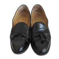 BURBERRYS バーバリーズ ウイングチップタッセル シューズ BU1022 レザー ブラック サイズ24cm メンズ 【中古】