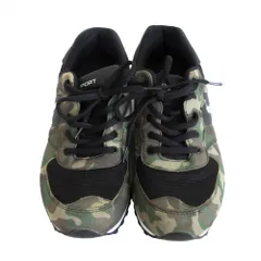 POLO RALPH LAUREN ポロラルフローレン 迷彩柄 スニーカー シューズ ブラック サイズ24.5cm レディース 【中古】