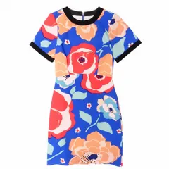 Kate Spade ケイトスペード NJMU4809 ワンピース フラワープリント 総柄 ワンピース 半袖 XS レディース 【中古】