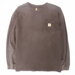 Carhartt カーハート L/S WORKWEAR POCKET T-SHIRT K126-DKB ロングスリーブ ポケット Tシャツ ブラウン サイズL メンズ 【中古】