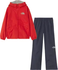 ザ・ノース・フェイス THE NORTH FACE アウトドア キッズ レインテックスユリイカ RAINTEX EUREKA ジャケット ズボン パンツ 防水 レイン 男の子 女の子 キャンプ レジャー リフレクトロゴ  NPJ12112 TR TNFレッド