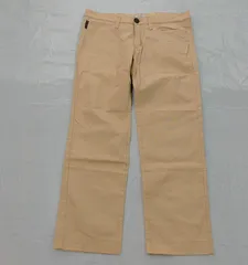 Frankie Morello【イタリア製】チノパン メンズ L相当 ベージュ コットン100 レギュラーフィット シミあり