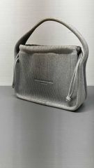 アレキサンダーワンAlexander Wang サテン×レザー ハンドバッグ - メルカリ