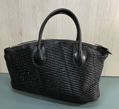 ジャックルコー ハンドバッグ 型押し フランス製 肩掛け エナメル