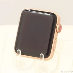 〔中古品〕 Apple Watch Series 3 GPS + Cellular 42mm ゴールドアルミニウムケース バンド無し【247】