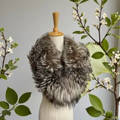 SAGA FOX フォックスファー 毛皮 ショール リアルファー 成人 振り袖 サガフォックス ボリューム 小物 シルバータグ 着物