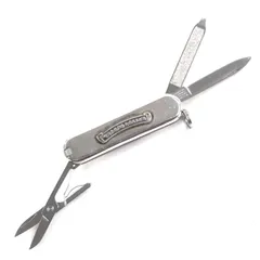 美品▼CHROME HEARTS クロムハーツ 925 フローラルクロス ヤスリ ハサミ アーミーナイフ マルチツール シルバー 重量42.12g メンズ 美品▽CHROME HEARTS クロムハーツ 925 フローラルクロス ヤスリ