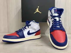 NIKE ナイキ スニーカー AIR JORDAN 1 MID DQ8426 10 ホワイト ネイビー レッド 27cm