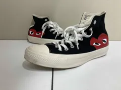 CDG PLAY×CONVERSE コムデギャルソンプレイ ALLSTAR HI BLACK オールスター ハイ ブラック 1CK710 25cm
