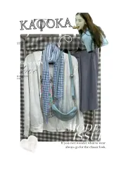 日本 ヴィンテージ すずこ 森ガール WHO ジップアップ マフラー プリンティング Tシャツ ヴィンテージ コーディネートセット