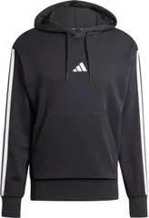 アディダス adidas エッセンシャルズ スリーストライプス フレンチテリーパーカー  KTE97 JD1874 ブラック/ホワイト