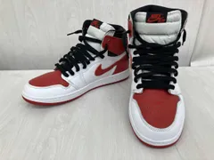 NIKE ナイキ　AIR JORDAN 1 RETRO HIGH OG HERITAGE エアジョーダン　555088-161 スニ-カ- レッド　ホワイト　メンズ　27.5㎝