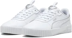 プーマ PUMA プーマ キャリーナ 2.0 ポップアップ メタリック ウィメンズ プーマホワイト/マットシルバー レディース スニーカー 靴 シューズ 紐靴 運動靴 ローカット  39321402 PUMAWHT-MA