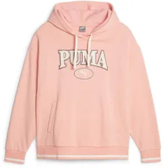 プーマ PUMA PUMA SQUAD フーディースウェット FL ウィメンズ パーカー トップス 長袖 フリース 裏起毛 防寒 保温 フィットネス ジム 秋 冬 レディース  623332 63 ピーチ スムージー