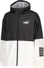 プーマ PUMA PUMA POWER ウラメッシュ ジャケット メンズ パーカー ウィンドブレーカー アウター 長袖 裏メッシュ フルジップ ワンライン スポーツウェア 秋 冬  677679 01 プーマ ブラック