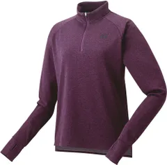 ヨネックス YONEX テニス ウィメンズロングスリーブ Tシャツ ウエア トップス 長袖 ハイネック ハーフジップ ジッパー 練習 トレーニング 部活 クラブ 防寒 冬 レディース 女性  16668 583 プルーン