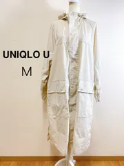 UNIQLO U ポケッタブルロングコート 撥水コート 撥水加工 アイボリー ナイロン ロングコート アウター ライトアウター メンズ レディース M