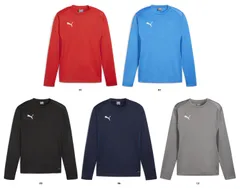 プーマ PUMA サッカー チームゴール teamGOAL マルチ スウェット メンズ トップス トレーナー 長袖 ワンポイント ノームコア ストリート スポーツウェア 部屋着 普段着  659450 06 プーマ ネイビー/ディー