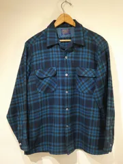 美品！50's PENDLETON アンコンジャケット M オンブレ シャツ PENDLETON 50s Board Shirt Ombre Check(Blue) ⁡ 青のオンブレって