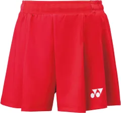 ヨネックス YONEX テニス ウィメンズショートパンツ インナースパッツ付 スコート 短パン トーナメント ツアー ゲーム 試合 練習 トレーニング 吸汗 速乾 ストレッチ レディース 女性  25075 338 ルビーレッド