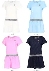 フィラ FILA テニス ワンピース レディース ウィメンズ テニス ゲームウェア 部活 テニスウェア メッシュ 通気性   VL2869 10A ペールブルー