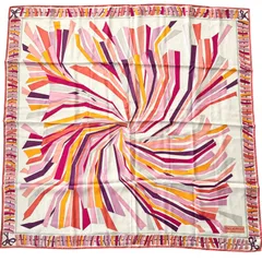EMILIO PUCCI エミリオプッチ 大判スカーフ シルク100 イタリア製 90×87cm 美品