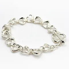 希少 TIFFANY&Co.ティファニー オープンハート ブレスレット バングル エルサペレッティ シルバー SV925 弓矢 ブレス アクセサリー【中古】【送料無料】