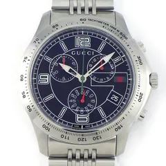 グッチ GUCCI 腕時計 Gタイムレス 126.2/YA126205 ブラック文字盤 デイト クロノグラフ スモールセコンド 夜光針 SS クオーツアナログ 【箱・保付き】 【中古】のサムネイル
