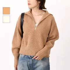 Max Mara マックスマーラ ニット トップス NADAR ウールカシミア ジップセーター 2521366182600 レディース ホワイト キャメル ニット セーター ウール カシミア 秋冬