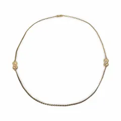 正規品 ジバンシィ ヴィンテージ ロゴ ロングチェーン ネックレス ゴールド