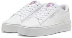 プーマ PUMA マッシュ プラットフォーム V3 ガールパワー スニーカー レディーススニーカー 紐 コート ホワイト 厚底 ロゴ入り 通学 ローカット シューズ  39510301 プーマ ホワイト/プーマ
