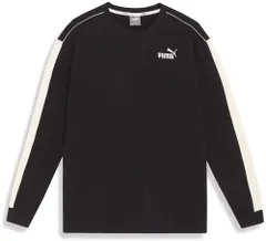 プーマ PUMA コアヘリテージ 長袖 Tシャツ メンズ CORE HERITAGE LS トップス カットソー ロンT ロングTシャツ ワンライン スポーツウェア 秋 冬 男性  677674 01 プーマ ブラック