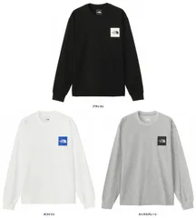 ザ・ノース・フェイス THE NORTH FACE アウトドア ロングスリーブスクエアロゴティー L S Square Logo Tee トップス Tシャツ Tシャツ メンズ レディース キャンプ レジャー  NT82334 Z2 ミックスグレー2