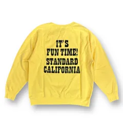 参考上代22000円 未使用 STANDARD CALIFORNIA  × PEANUTS 24AW Crew Sweat  トレーナー スタンダードカリフォルニア  × ピーナッツ SWOCA200 イエロー L （76687a5）