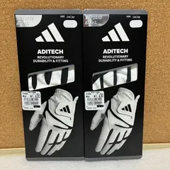 24 アディダス ゴルフウェア ゴルフグローブ アディテック 2セット