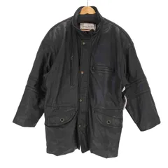 ユーズドフルギ USED古着 ジップアップラムレザージャケット メンズ