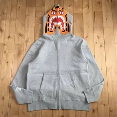 タイガー パーカー Mサイズ グレー a bathing ape BAPE Tiger full zip hoodie エイプ ベイプ アベイシングエイプ yi59al