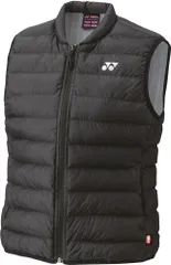 ヨネックス YONEX テニス ウィメンズ中綿ベスト アウター トップス 防寒 保温 冬 練習 トレーニング 部活 クラブ 学生 学校 通学 通勤 ヒートカプセル 制電 レディース 女性  98073 007 ブラック