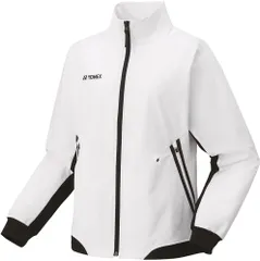 ヨネックス YONEX テニス ウィメンズウォームアップシャツ ジャケット ジャージ アウター トップス 練習 トレーニング 部活 クラブ UVカット 吸汗速乾 ストレッチ 制電レディース  57075 011 ホワイト