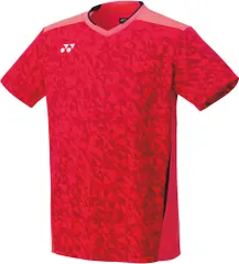 ヨネックス YONEX テニス メンズゲームシャツ フィットスタイル Tシャツ ウエア トップス 半袖 トーナメント ツアー ゲーム 試合 練習 トレーニング 吸汗 速乾 ストレッチ 男性  10523 716 シャインレッド