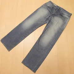 )477★ 日本製 EDWIN エドウィン 503 050303 レギュラーストレート ユーズド加工 ジーンズ デニムパンツ W32 古着