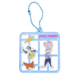 【メール便】ズートピア2 キーチェーン プラスチックモデル風キーホルダー ジュディホップス ディズニー ティーズファクトリー アクキー キャラクター グッズ 