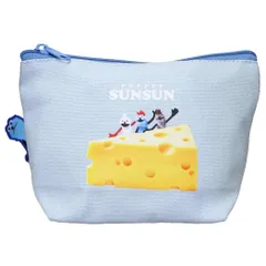 【メール便】パペットスンスン コスメポーチ ぴょこっとポーチ チーズ PUPPET SUNSUN ティーズファクトリー 小物入れ キャラクター グッズ 